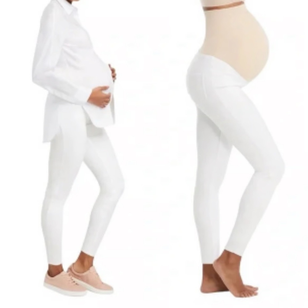 NWOT SPANX Maternity White Jeans